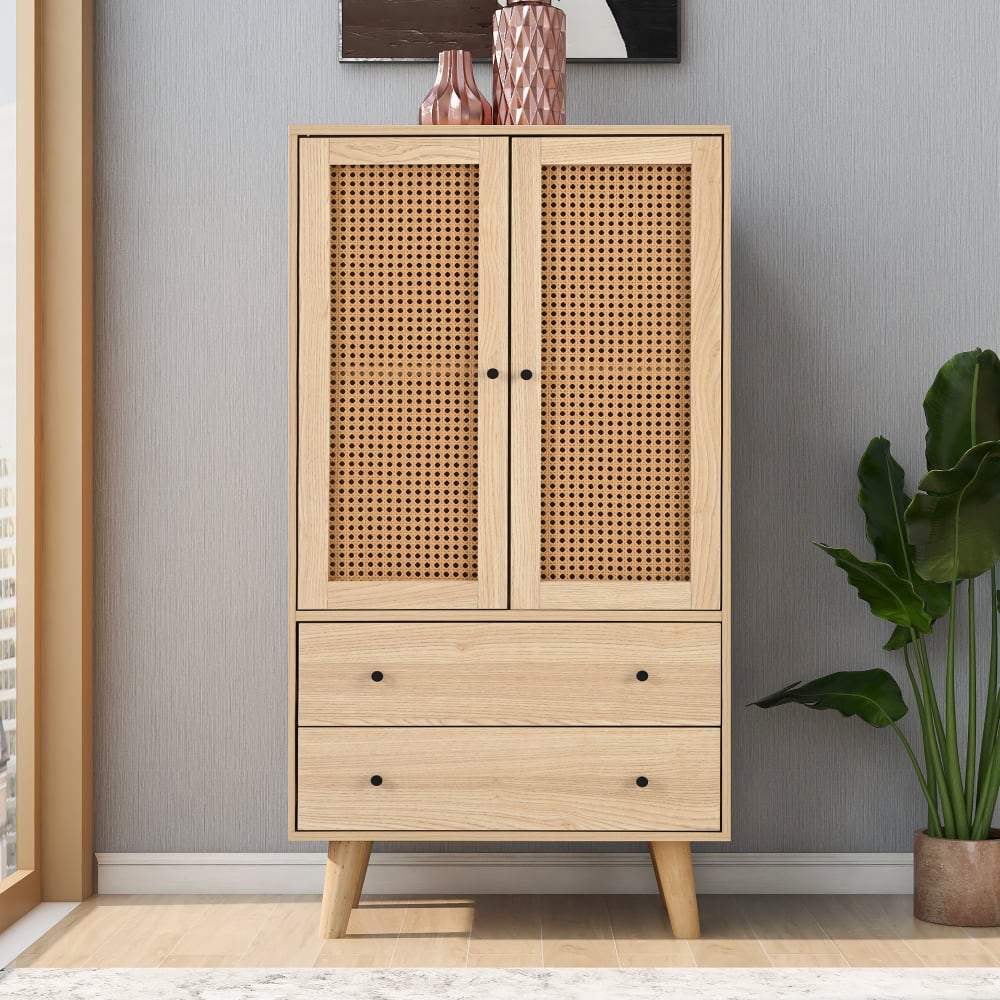 Buffet URBAN MEUBLE portes ouvertes sur les volumes de rangement