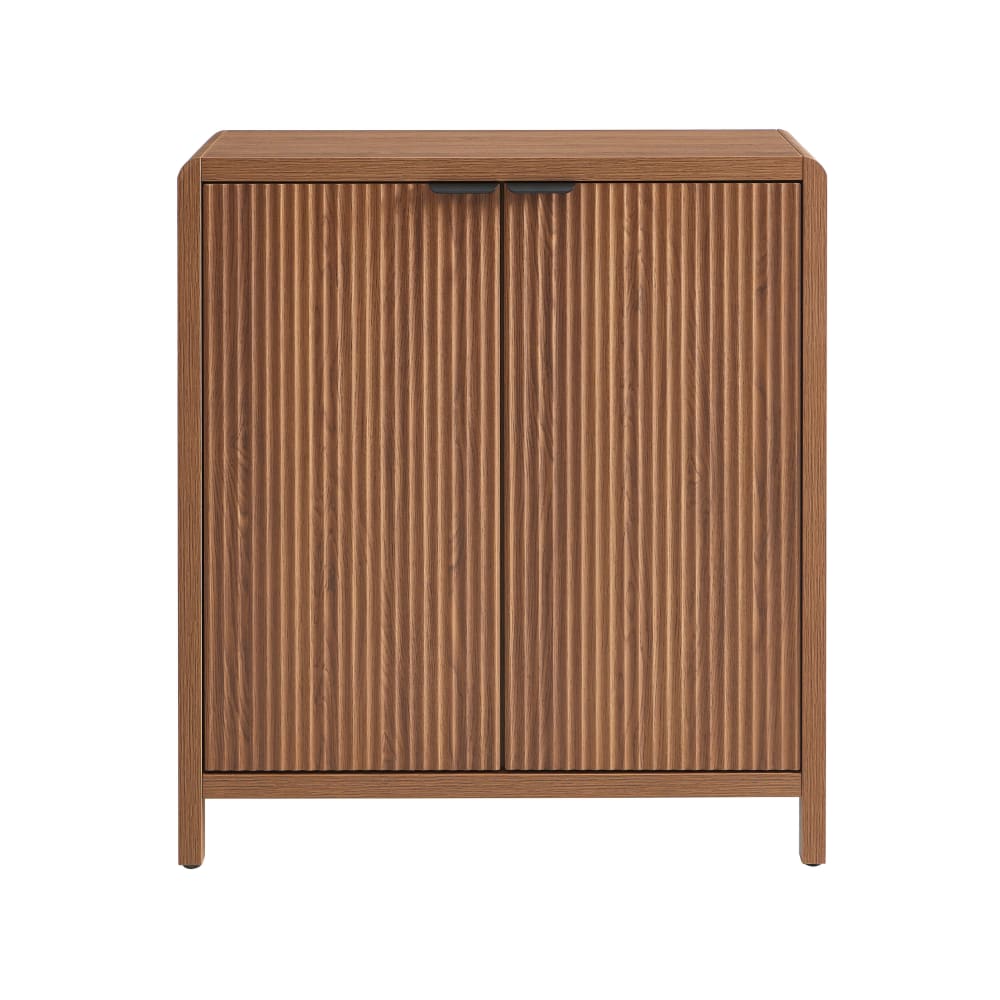 Buffet compact UTICA effet noyer 75 cm avec 2 portes