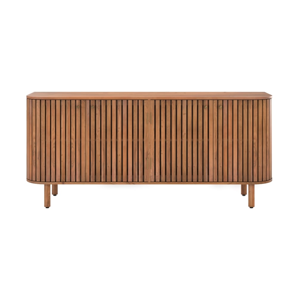 Buffet enfilade PAOLA en acacia massif 160 cm avec 4 portes
