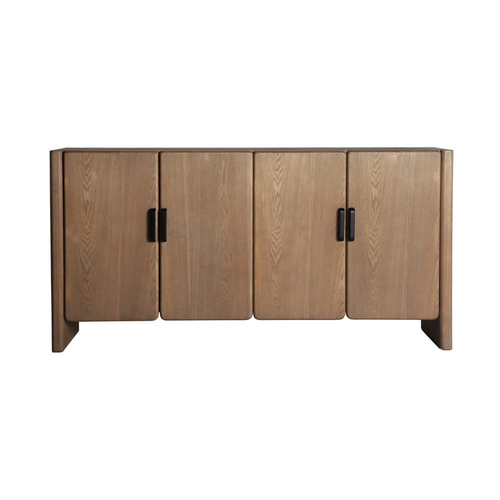 Buffet bahut KODU en bois de frêne brun clair 160 cm