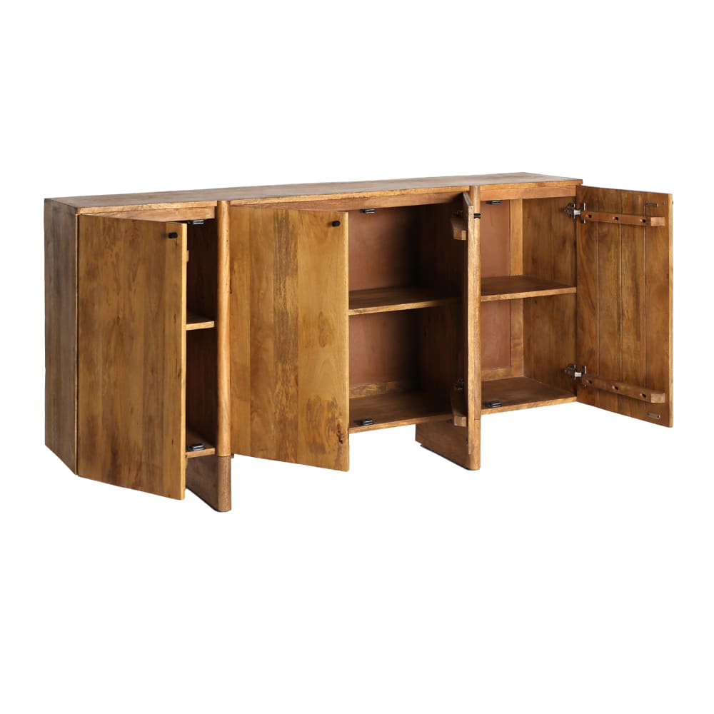 Buffet KODU vu de trois quarts dans un intérieur