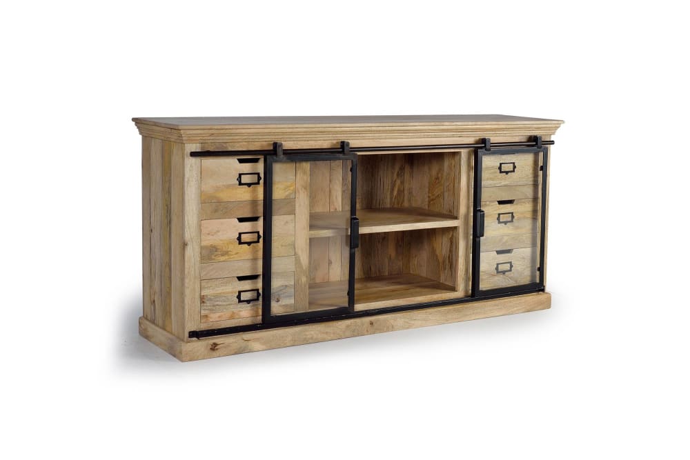 Buffet XERINE porte coulissante ouverte