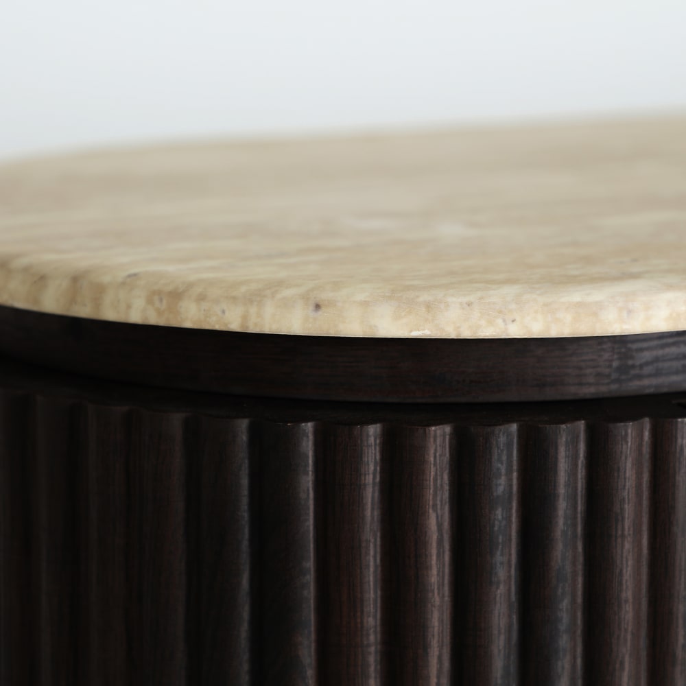 Vue latérale du buffet KODU de 180 cm