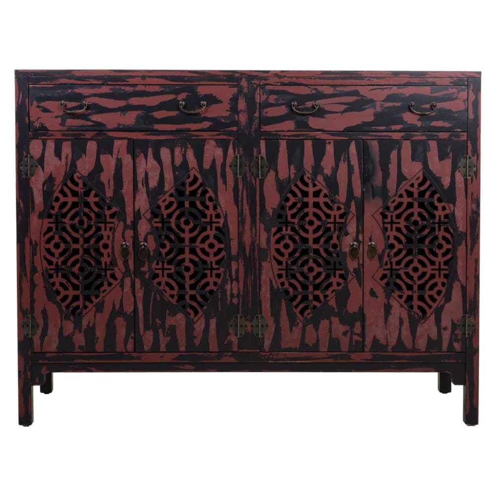 Détail des grillages ajourés du buffet RUPIT