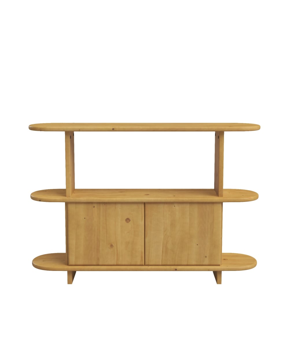 Buffet TOM en sapin massif marron clair 120 cm