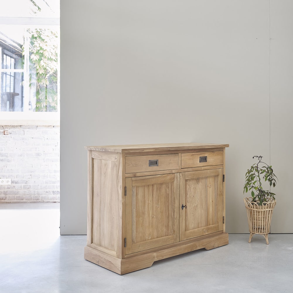 Buffet BOSTON portes ouvertes sur le volume de rangement