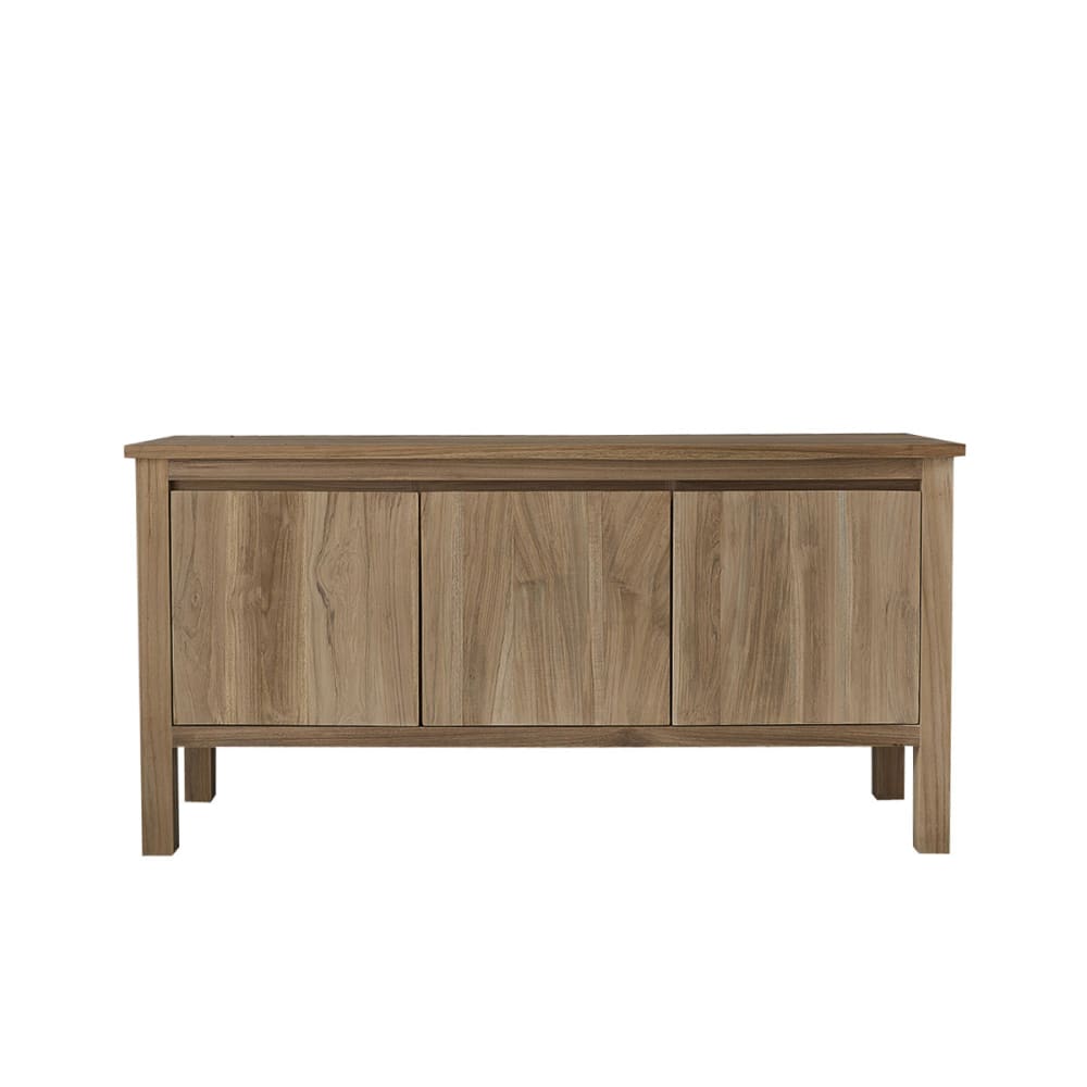 Buffet enfilade ALDO en teck massif 150 cm avec 3 portes