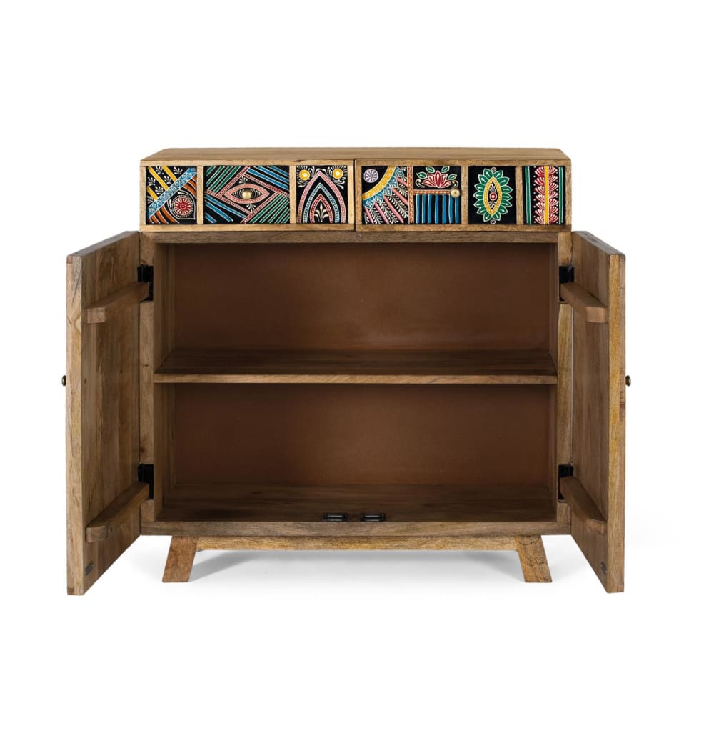 Buffet GINER Y COLOMER tiroirs et portes ouverts
