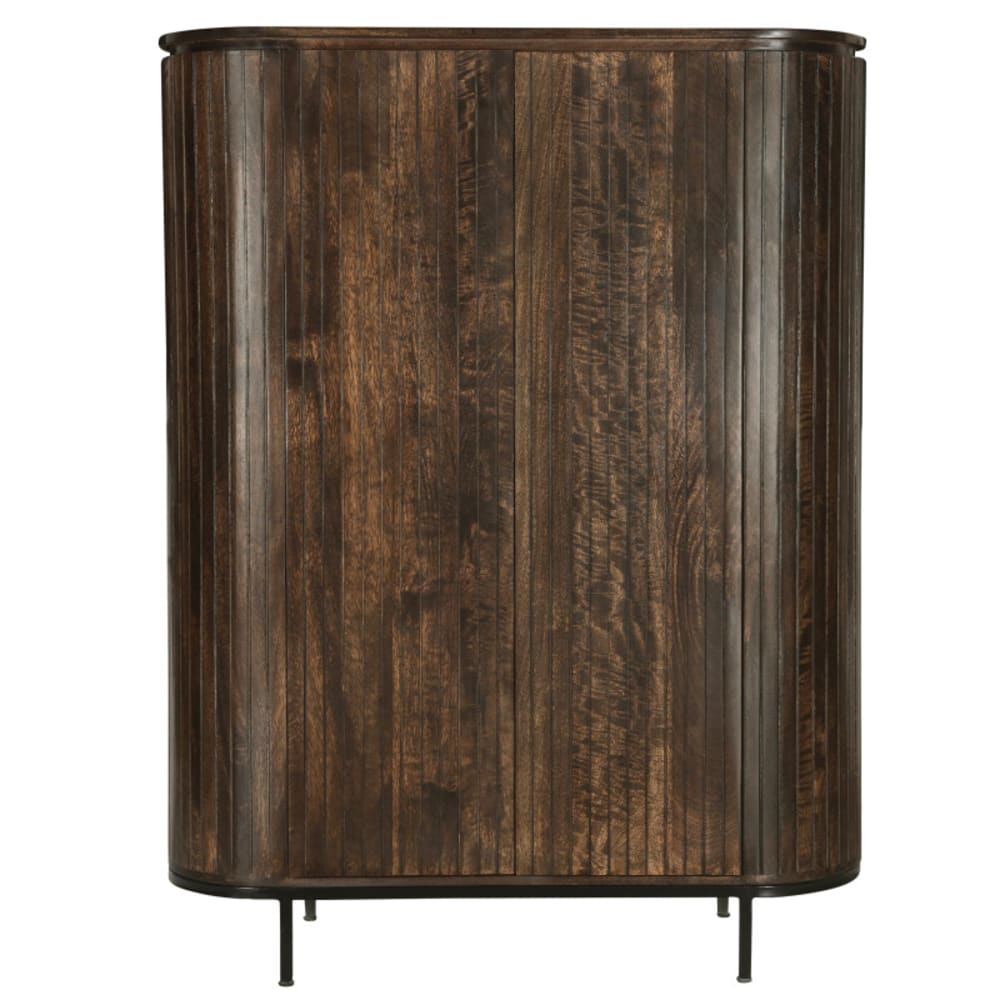 Buffet haut MENTON en manguier massif brun 115 x 151 cm