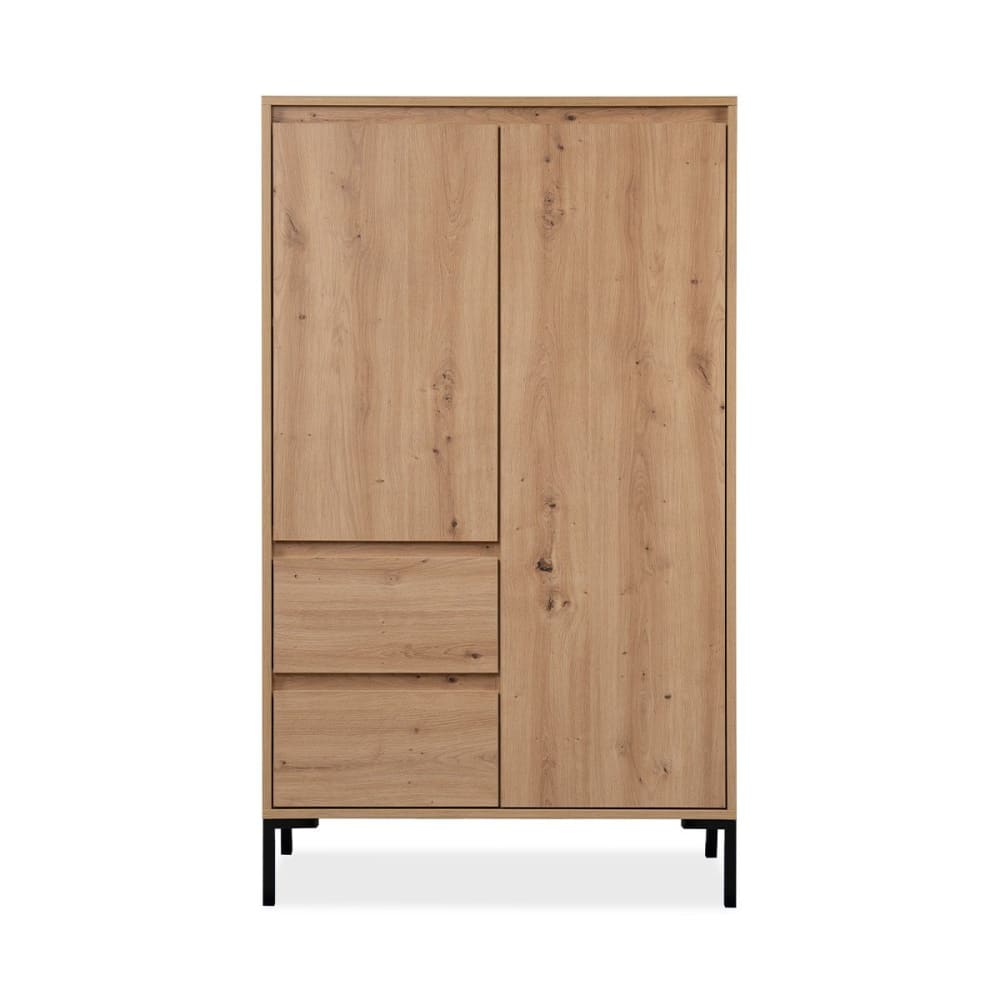 Buffet haut PLOCK effet chêne artisan 81 x 139 cm