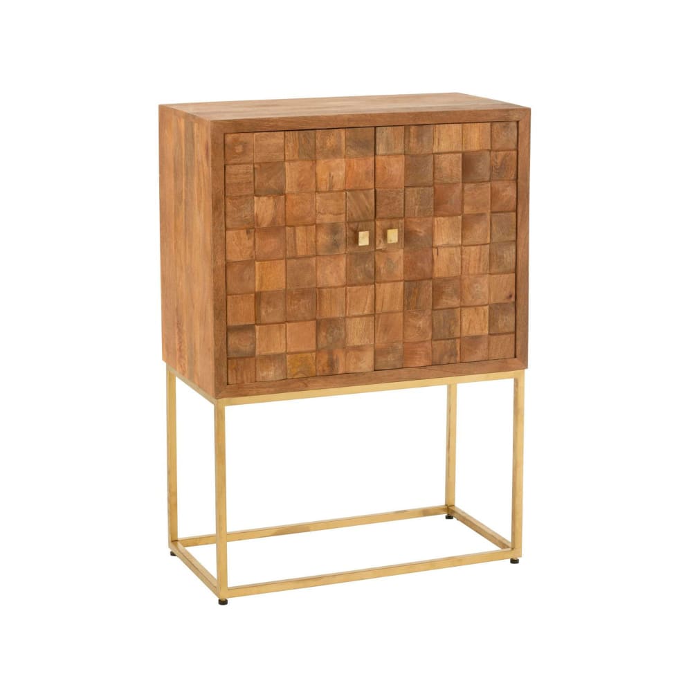Détail du motif carrelé du buffet RULIK