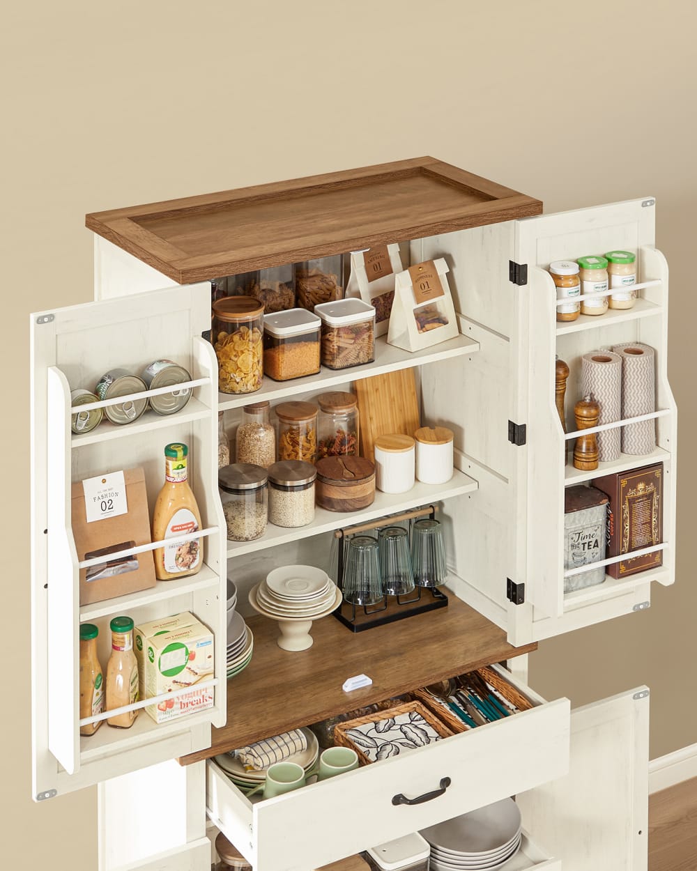 Buffet LIRY avec son plateau coulissant sorti