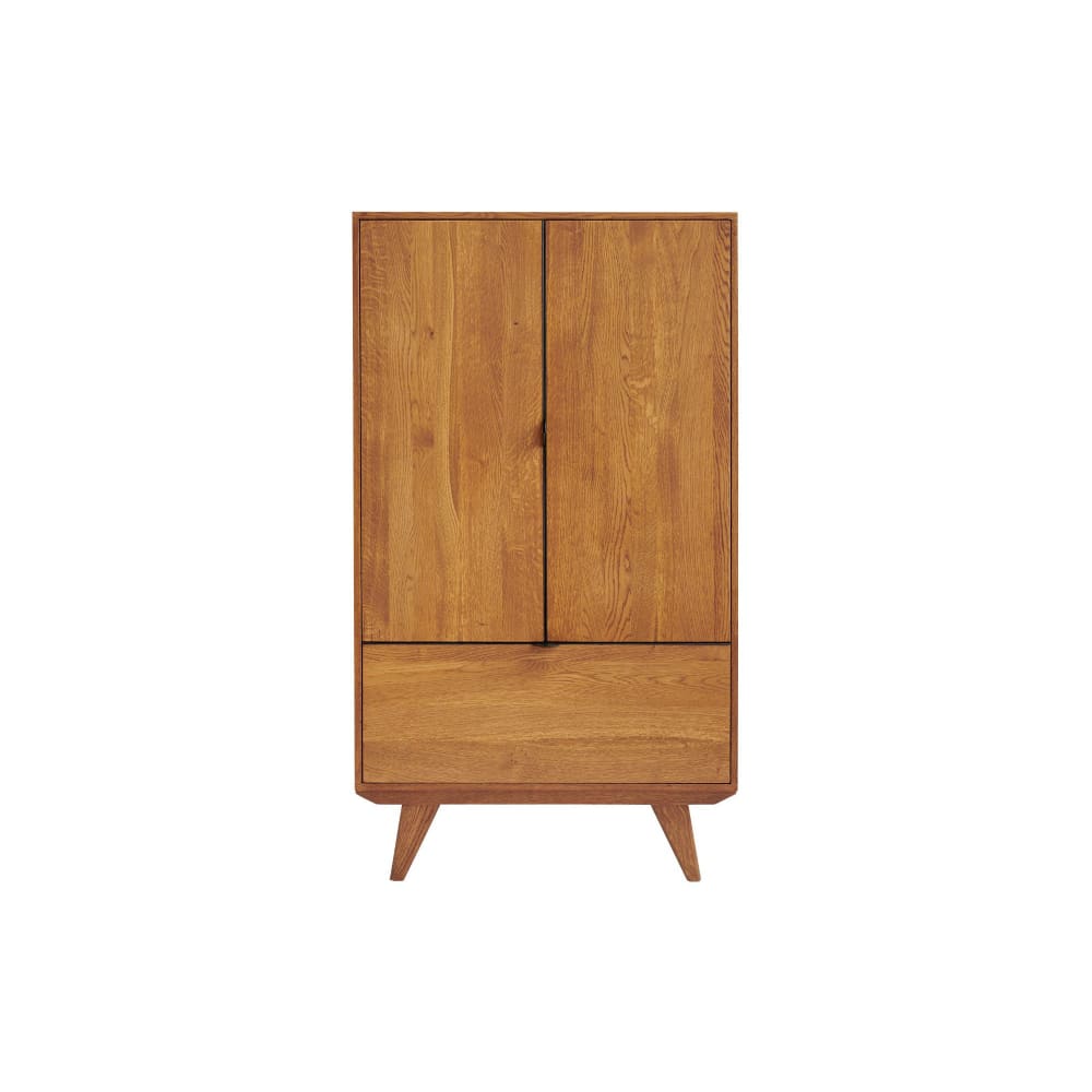 Buffet haut rétro MALLET en chêne 2 portes et 1 tiroir 80 cm