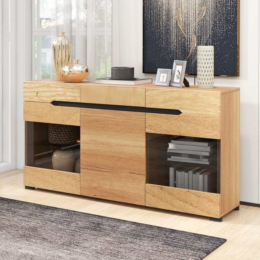Détail de l'éclairage LED du buffet URBAN MEUBLE