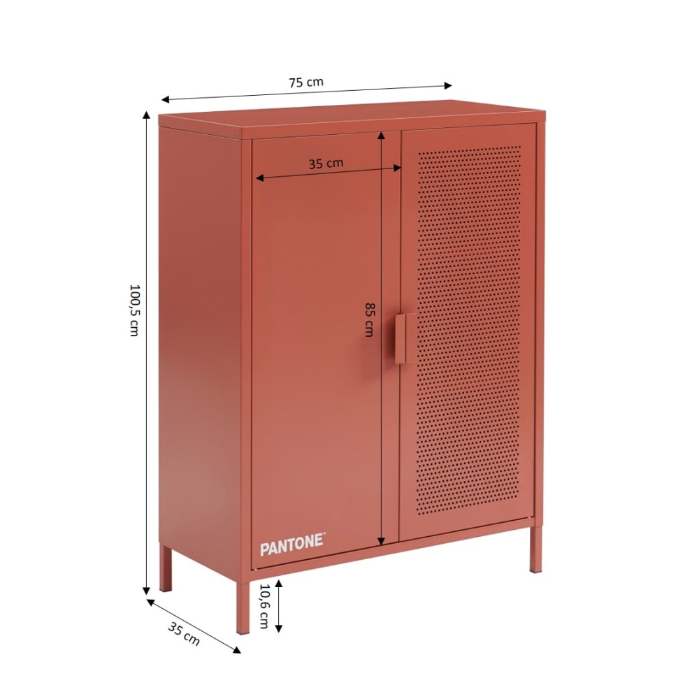 Buffet PANTONE ouvert sur son volume de rangement