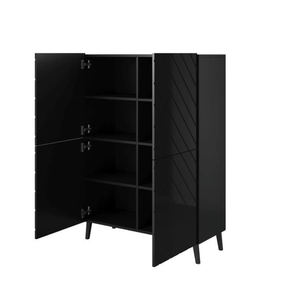 Profil du buffet YAKA noir mat