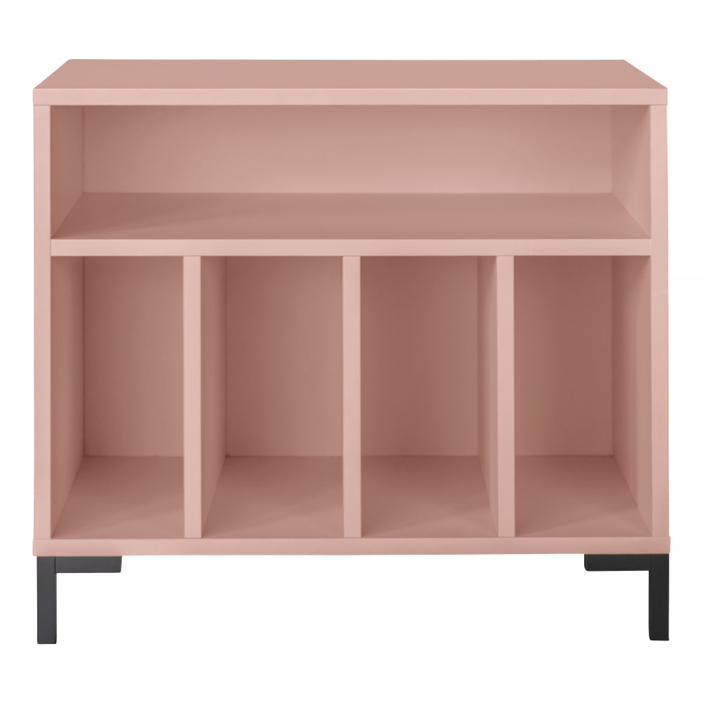 Petit buffet RNT BY REALLY NICE THINGS rose pour disques vinyles 70 cm