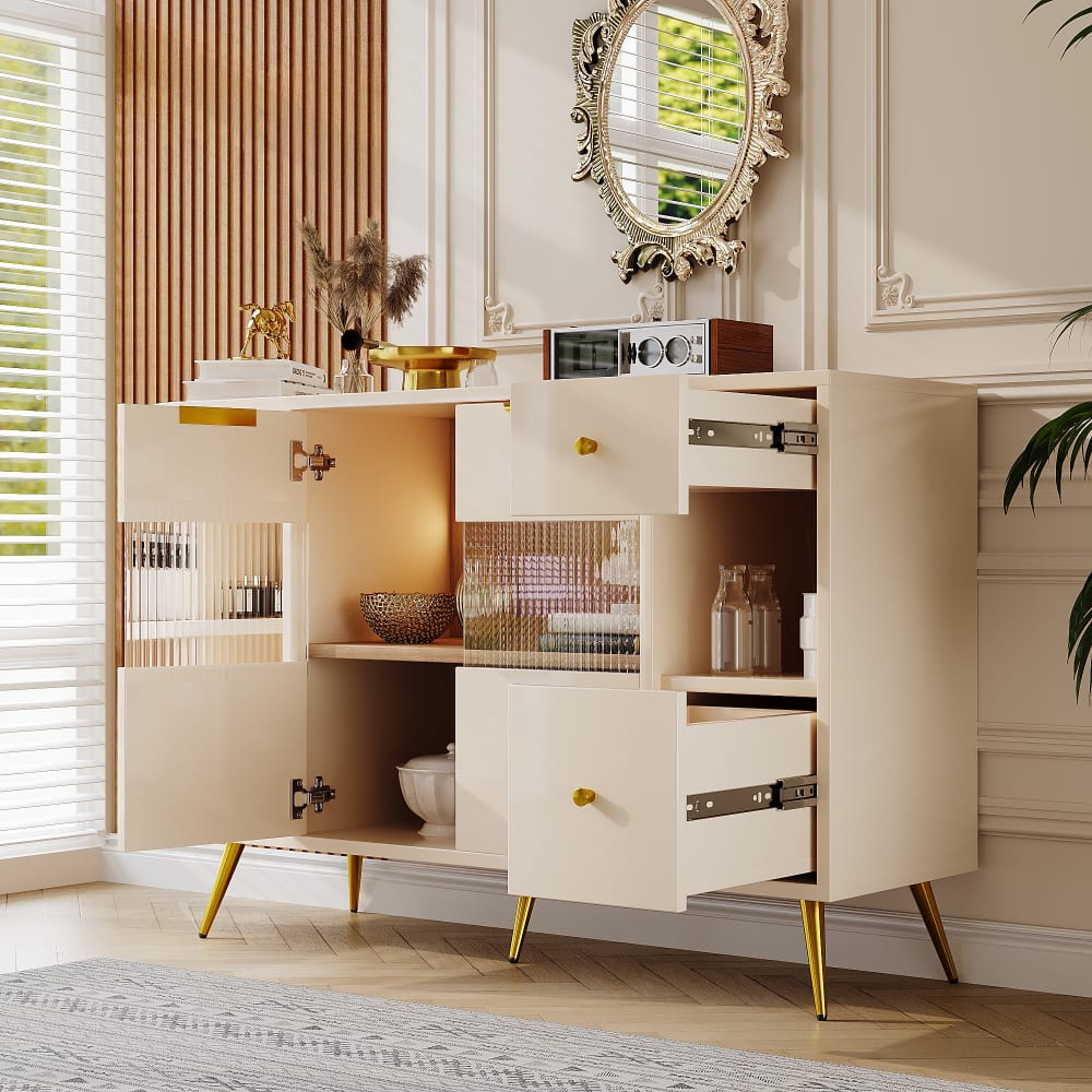 Vaisselier URBAN MEUBLE avec sa niche cintrée et ses tiroirs