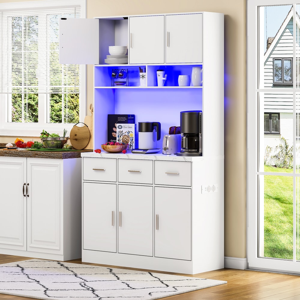 Vaisselier URBAN MEUBLE éclairage LED allumé